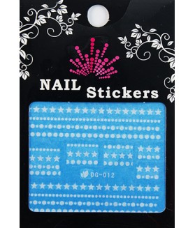 Nail Sticker fosforescent, DG-012, art. nr.: 76727