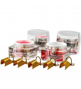 Set Gel 2Extension 28ml si Modelare Transparent 28ml