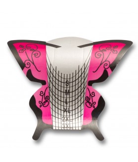 Forme Construit Unghii, Pink Butterfly, 100 bucati per rola