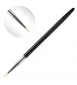 Pensula cu varf subtire de 7mm lungime, par artificial, pentru pictura pe unghii