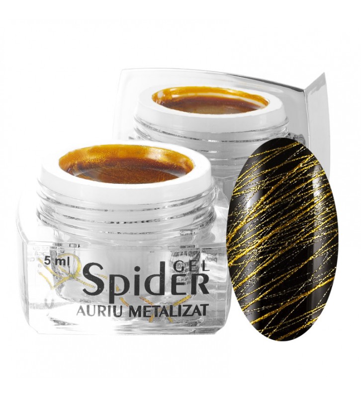 Spider Gel Auriu Metalizat 5 ml