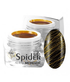 Spider Gel Auriu Metalizat 5 ml