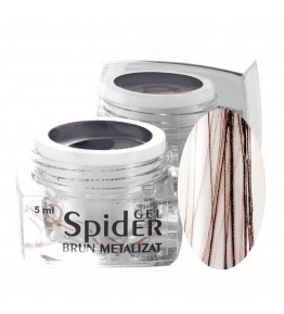 Spider Gel Brun Metalizat 5 ml