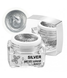 Silver, Gel colorat pentru folie, 5ml, art. nr.: 20071.4