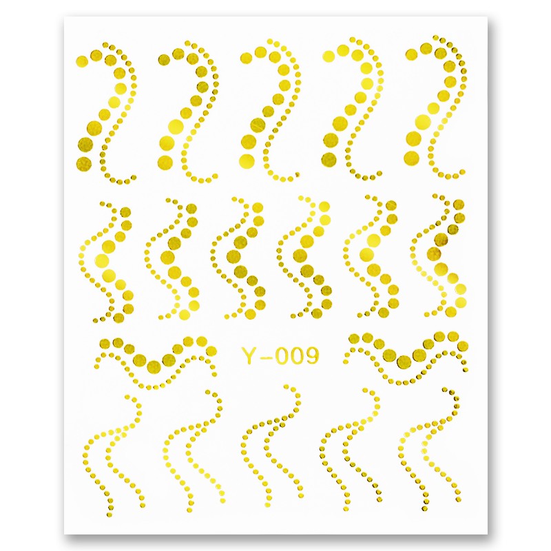 Nail Sticker Golden 2