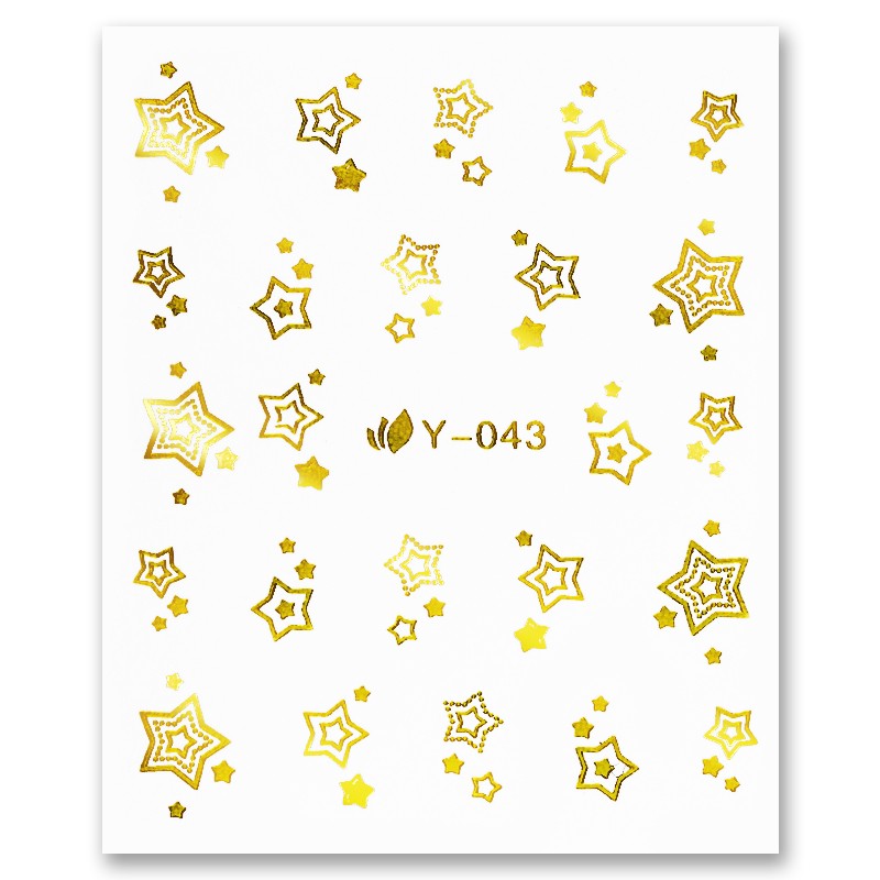 Nail Sticker Golden 6