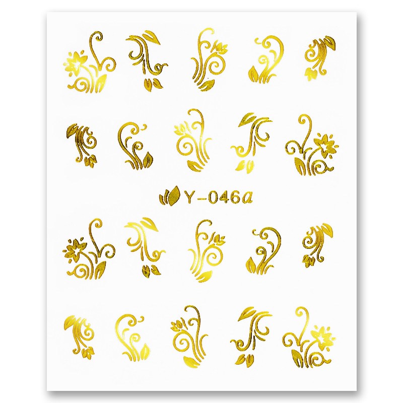 Nail Sticker Golden 8