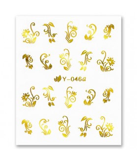 Nail Sticker Golden 8