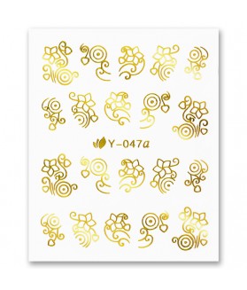 Nail Sticker Golden 9