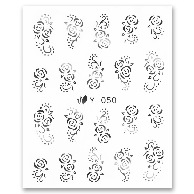 Nail Sticker Silver 20