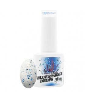 Blue Sparkle Drops Glossy