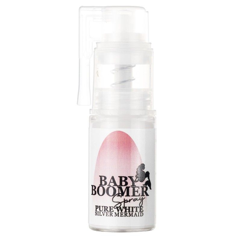 Baby Boomer Spray Pure White Silver Mermaid