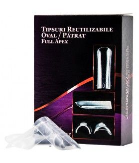 Tipsuri Reutilizabile Full Apex pentru Forma Oval Patrat