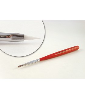 Pensula nail art, plata, varf ascutit 5mm, par artificial, art. nr.: 40024