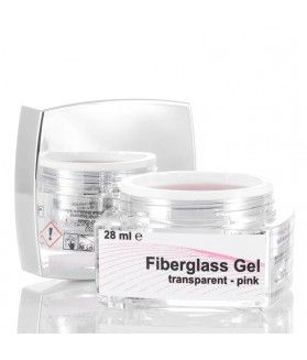 Fiberglass Gel, transparent pink, 28 ml