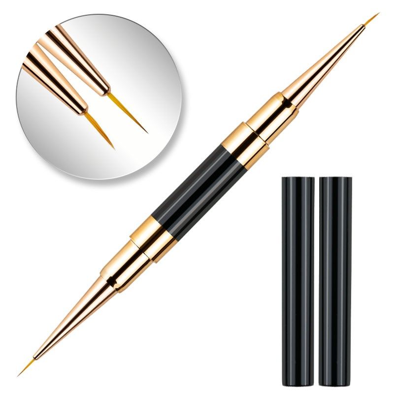 Pensula double -ended, neagra, par 7 mm / 5 mm, pentru pictura